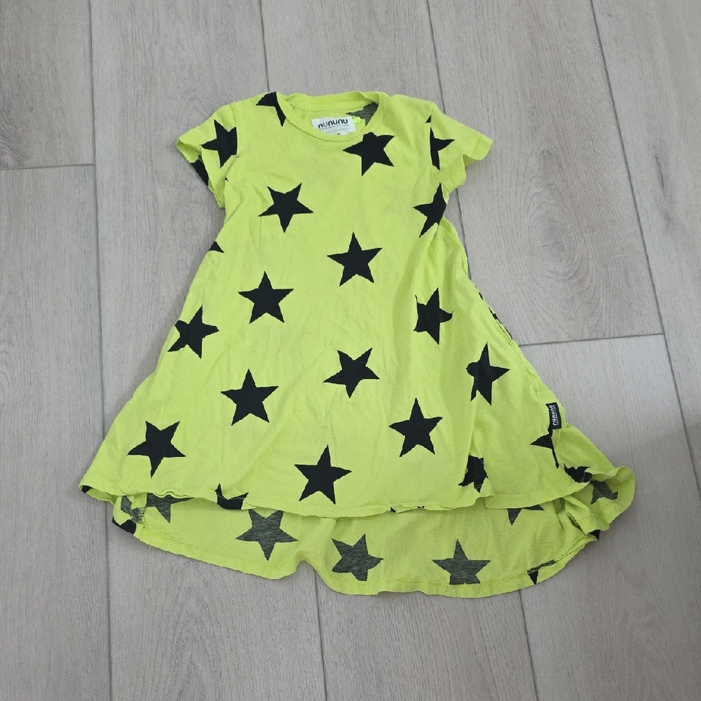 nununu Lime Green Star Dress